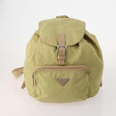 PRADA Backpack Nylon 5 Set Green Beige blue Auth 174972-7