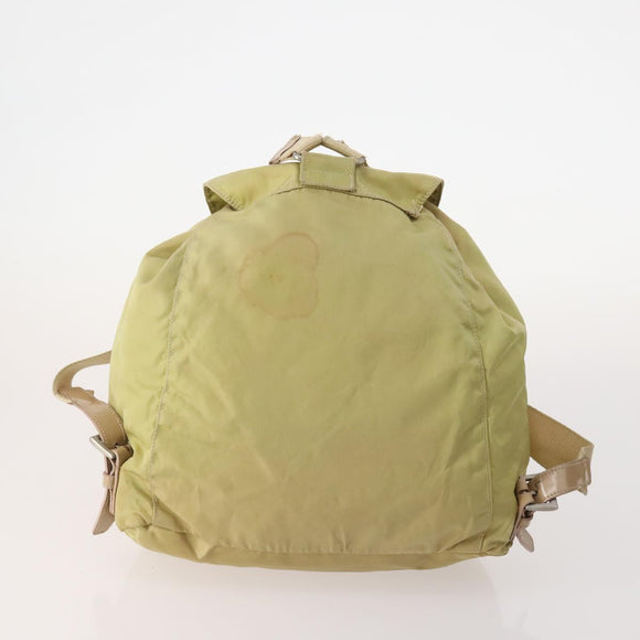 PRADA Backpack Nylon 5 Set Green Beige blue Auth 174972