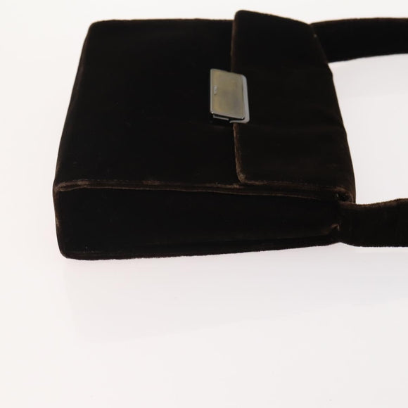 PRADA Shoulder Bag Nylon Velour 4 Set Black Green Auth 174976