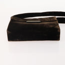 PRADA Shoulder Bag Nylon Velour 4 Set Black Green Auth 174976-12
