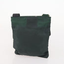 PRADA Shoulder Bag Nylon Velour 4 Set Black Green Auth 174976-15