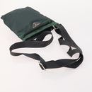 PRADA Shoulder Bag Nylon Velour 4 Set Black Green Auth 174976-17
