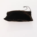 PRADA Shoulder Bag Nylon Velour 4 Set Black Green Auth 174976-24