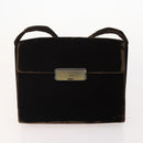 PRADA Shoulder Bag Nylon Velour 4 Set Black Green Auth 174976-8