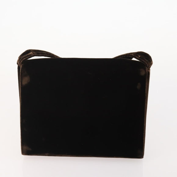 PRADA Shoulder Bag Nylon Velour 4 Set Black Green Auth 174976