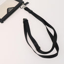 PRADA Pouch Nylon Leather 5 Set Black Yellow Brown Auth 174977-10