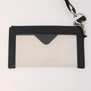 PRADA Pouch Nylon Leather 5 Set Black Yellow Brown Auth 174977-9