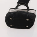 PRADA Shoulder Bag Canvas Leather 5 Set Black White Brown Auth 174978-11