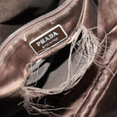 PRADA Shoulder Bag Canvas Leather 5 Set Black White Brown Auth 174978-6