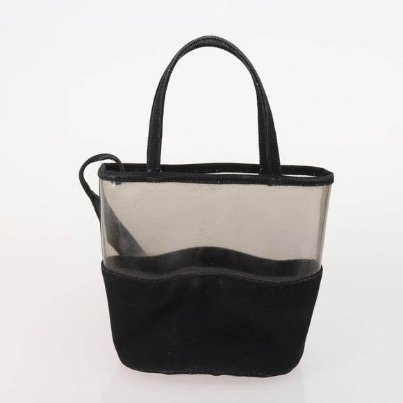 PRADA Shoulder Bag Canvas Leather 5 Set Black White Brown Auth 174978