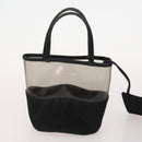 PRADA Shoulder Bag Canvas Leather 5 Set Black White Brown Auth 174978-9