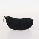 PRADA Vanity Hand Bag Nylon 4 Set Black Red Auth 174980-21