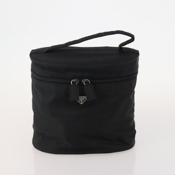 PRADA Vanity Hand Bag Nylon 4 Set Black Red Auth 174980