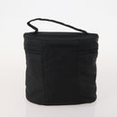 PRADA Vanity Hand Bag Nylon 4 Set Black Red Auth 174980-9