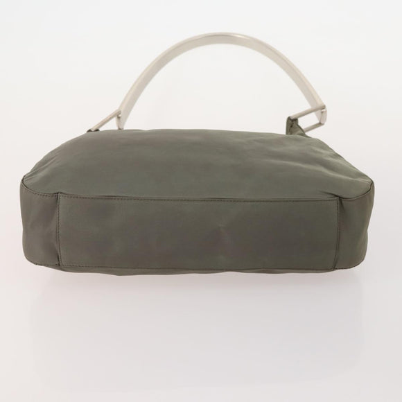 PRADA Hand Bag Nylon 5 Set Beige Green Auth 174981