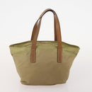 PRADA Hand Bag Nylon 5 Set Beige Green Auth 174981-18