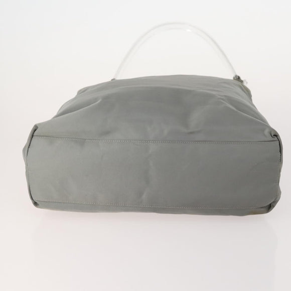 PRADA Hand Bag Nylon 5 Set Beige Green Auth 174981