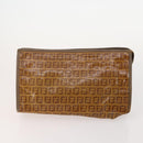 FENDI Dior Zucca Canvas Zucchino Canvas Bag 5 Set Brown Black Red Auth 174983-2
