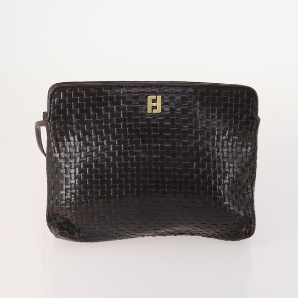 FENDI Dior Zucca Canvas Zucchino Canvas Bag 5 Set Brown Black Red Auth 174983
