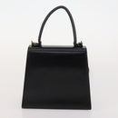 Salvatore Ferragamo Hand Bag Suede Leather 5 Set Black Navy Auth 174986-16