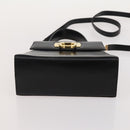 Salvatore Ferragamo Hand Bag Suede Leather 5 Set Black Navy Auth 174986-18