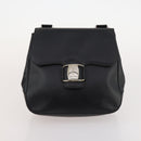 Salvatore Ferragamo Hand Bag Suede Leather 5 Set Black Navy Auth 174986-20