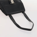 Salvatore Ferragamo Hand Bag Suede Leather 5 Set Black Navy Auth 174986-22