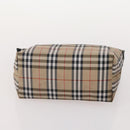 Burberrys Burberry Nova Check Hand Bag Nylon 5 Set Beige Auth 174988-13