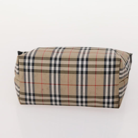Burberrys Burberry Nova Check Hand Bag Nylon 5 Set Beige Auth 174988