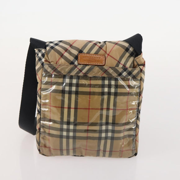 Burberrys Burberry Nova Check Hand Bag Nylon 5 Set Beige Auth 174988