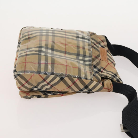 Burberrys Burberry Nova Check Hand Bag Nylon 5 Set Beige Auth 174988