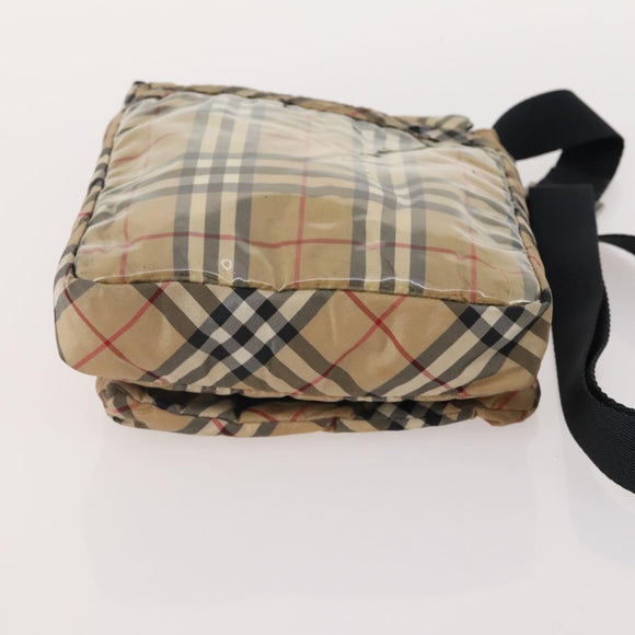 Burberrys Burberry Nova Check Hand Bag Nylon 5 Set Beige Auth 174988