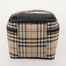 Burberrys Burberry Nova Check Hand Bag Nylon 5 Set Beige Auth 174988-22