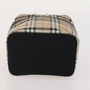 Burberrys Burberry Nova Check Hand Bag Nylon 5 Set Beige Auth 174988-24