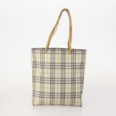 Burberrys Burberry Nova Check Hand Bag Nylon 5 Set Beige Auth 174988-3