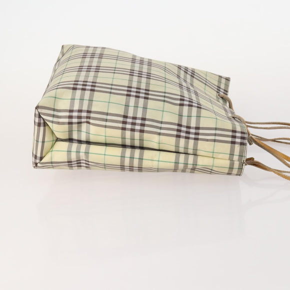 Burberrys Burberry Nova Check Hand Bag Nylon 5 Set Beige Auth 174988