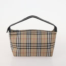 Burberrys Burberry Nova Check Hand Bag Nylon 5 Set Beige Auth 174988-9