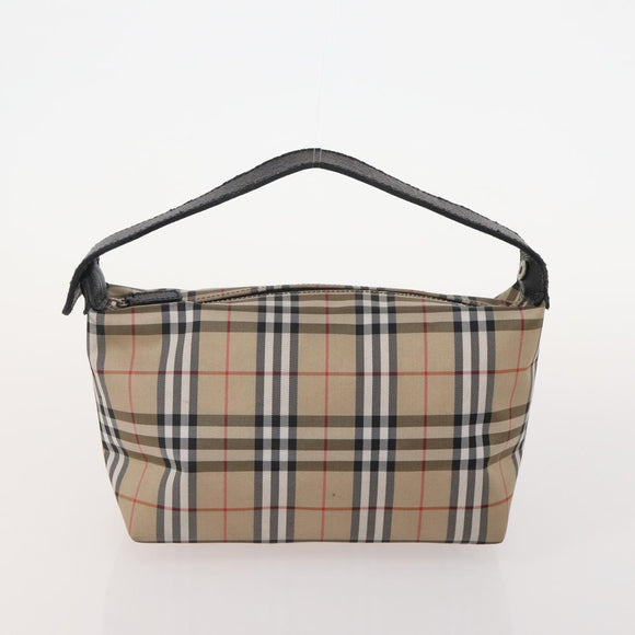 Burberrys Burberry Nova Check Hand Bag Nylon 5 Set Beige Auth 174988