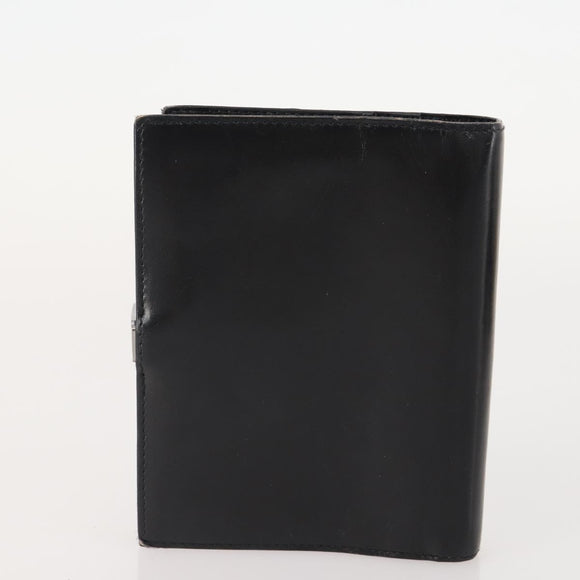 GUCCI GG Canvas Pouch Leather 5 Set Black Beige Auth 174994
