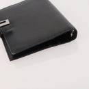 GUCCI GG Canvas Pouch Leather 5 Set Black Beige Auth 174994-14