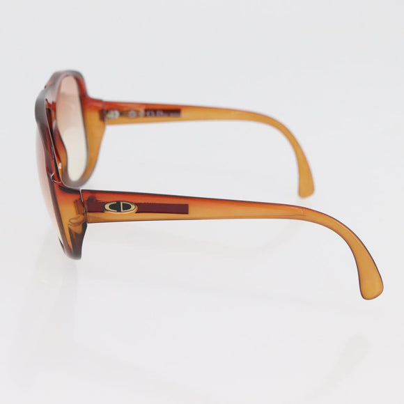 Christian Dior Chanel Sunglasses plastic 2 Set Brown Black Auth 174998