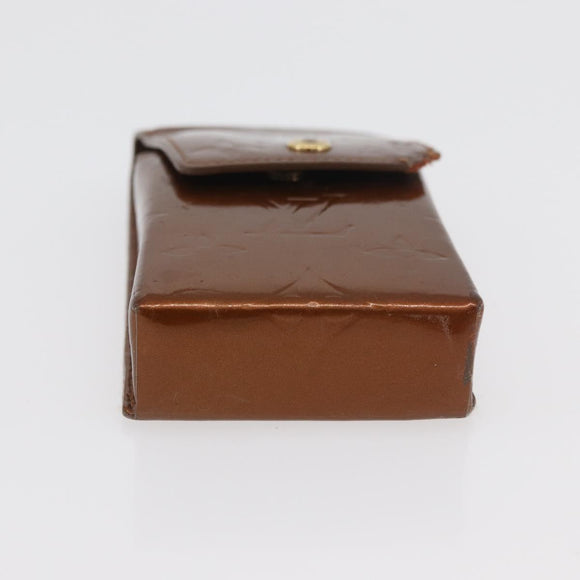 LOUIS VUITTON Vernis Cigarette Case 4 Set Bronze Pink Lavand LV Auth 175001