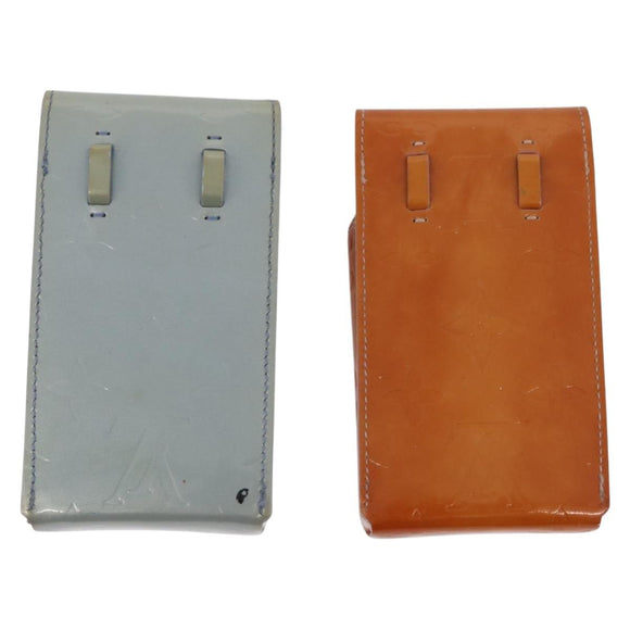 LOUIS VUITTON Vernis Cigarette Case 4 Set Bronze Pink Lavand LV Auth 175001