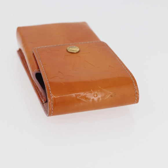 LOUIS VUITTON Vernis Cigarette Case 4 Set Bronze Pink Lavand LV Auth 175001