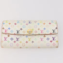 LOUIS VUITTON Monogram Epi Multicolor Wallet 5 Set Black White LV Auth 175002-7