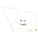 Christian Dior Necklace metal 4 Set Gold Auth 175004-1