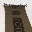 LOUIS VUITTON Scarf Silk Wool 2 Set Blue Brown LV Auth 175005-4