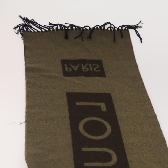 LOUIS VUITTON Scarf Silk Wool 2 Set Blue Brown LV Auth 175005