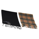 Burberrys Burberry Nova Check Scarf Cashmere 2 Set Black Beige Auth 175006-1