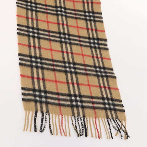 Burberrys Burberry Nova Check Scarf Cashmere 2 Set Black Beige Auth 175006